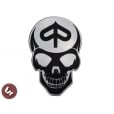 VESPA Piaggio Kustom SKULL Billet CNC Side Panel/Legshield Badge/Emblem PX