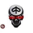 VESPA Piaggio Kustom SKULL Billet CNC Side Panel/Legshield Badge/Emblem PX