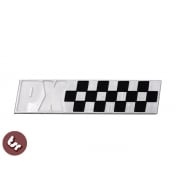 VESPA PX Billet CNC Side Panel/Legshield Badge/Emblem Chequered Race Flag