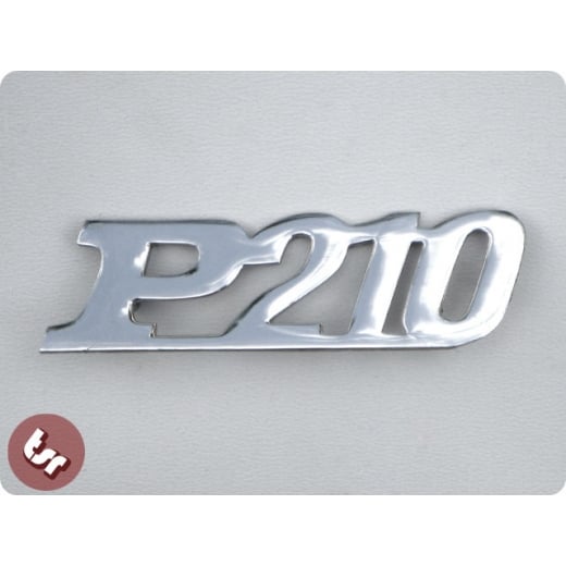 VESPA PX Chrome Side Panel/Legshield Badge P210 Malossi/Polini P 200 Tuning