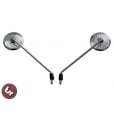VESPA PX Custom Engraved/Chromed Mirror Set Left/Right 10mm thread