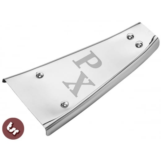 VESPA PX Letters Engraved Centre Plate/Mat Stainless Steel