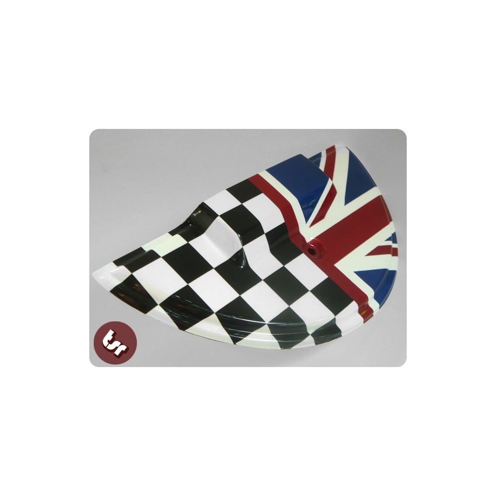 Union Jack Racing VESPA PX/LML 1/2 Moon Spare Wheel Cover Union Jack/Race - from The ...