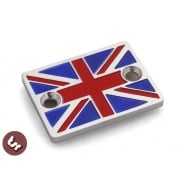 VESPA PX/LML/GTV Billet Union Jack Flag CNC Disc Brake Master Cylinder Cover