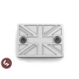 VESPA PX/LML/GTV CNC Disc Brake Handlebar Master Cylinder Cover UNION JACK FLAG