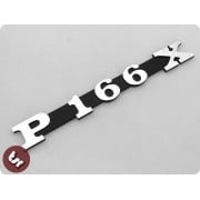 VESPA PX/LML Malossi Kit Billet CNC Legshield/Side Panel Badge/Emblem P166 X 166