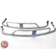 VESPA PX/LML Side Panel Stainless Steel Crash Bar+Badge