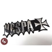 VESPA PX/LML/T5 Billet CNC Iron Cross Legshield/Side Panel Badge/Emblem hot rod