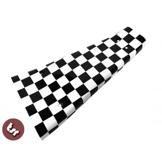 VESPA PX/LML/T5 Custom Centre Mat/Metal Floor Plate Custom Ska Chequered Flag