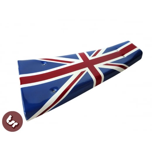 VESPA PX/LML/T5 Custom Centre Mat/Metal Floor Plate Union Jack Pro Paint R/W/B