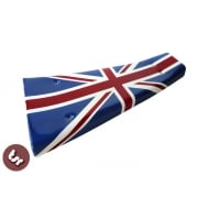 VESPA PX/LML/T5 Custom Centre Mat/Metal Floor Plate Union Jack Pro Paint R/W/B