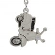 VESPA PX/LML/T5 Scooter Key Ring Grey
