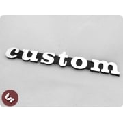 VESPA PX/LML/T5 Solid Billet CNC Legshield/Side Panel Badge/Emblem CUSTOM 166