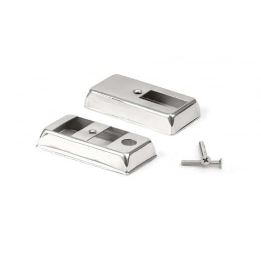 TSR Vespa PX Polished Stainless Light/Indicator Switch Housing Covers+Screws