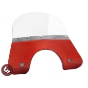 VESPA QUALITY TSR Orange Flyscreen PX/LML/T5 Stainless Fixing 125/200 Windshield