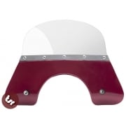 VESPA QUALITY TSR Red Flyscreen PX/LML/T5 Stainless Fixing 125/200 Windshield