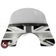 VESPA QUALITY TSR Union Jack Flyscreen PX/LML/T5 Stainless Fixings 125/200 mod