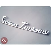 VESPA Rear Frame Badge 'Gran Turismo' Chrome