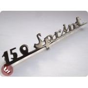 VESPA Rear Frame Badge VLB '150 Sprint' Chrome