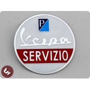 VESPA Servizio (service!)Billet CNC Side Panel/Legshield Badge/Emblem PX/LML/VBB