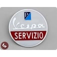 VESPA Servizio (service!)Billet CNC Side Panel/Legshield Badge/Emblem PX/LML/VBB