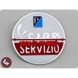 VESPA Servizio (service!)Billet CNC Side Panel/Legshield Badge/Emblem PX/LML/VBB