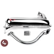 VESPA Smallframe ET3 125/v90 FACO Chrome Banana Exhaust
