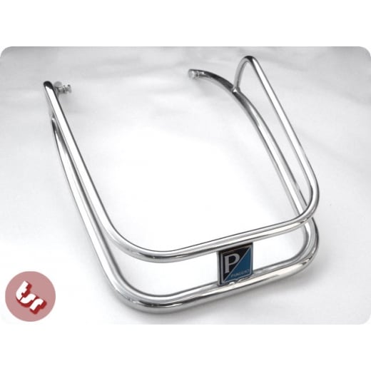 VESPA Smallframe Mudguard Stainless Crash Bar+Badge