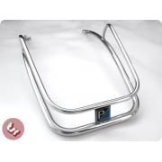 VESPA Smallframe Mudguard Stainless Crash Bar+Badge