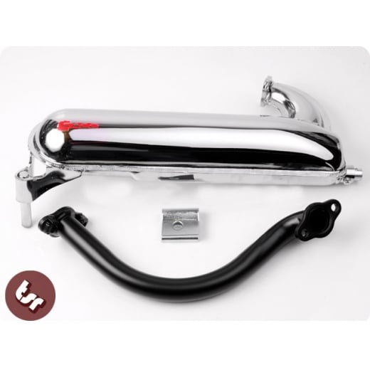 VESPA Smallframe v 50/90/100 FACO Chrome Banana Exhaust