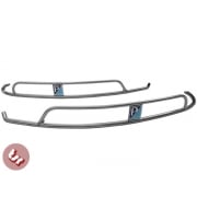 VESPA Sprint/Rally Side Panel Stainless Crash Bar+Badge