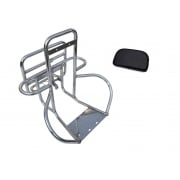 VESPA Stainless Rear Rack/Carrier/Wheel Holder Back Rest PX/LML/VBB 4in1+Pad