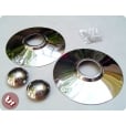 VESPA Stainless Steel 10" Wheel Hub Trim/Covers (X2)