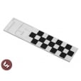 VESPA T5 Billet CNC Side Panel/Legshield Badge/Emblem Chequered Race Flag