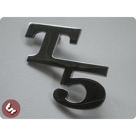 VESPA T5 Chrome Custom Side Panel/Legshield Badge