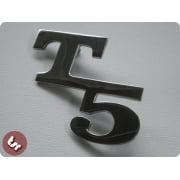 VESPA T5 Chrome Custom Side Panel/Legshield Badge