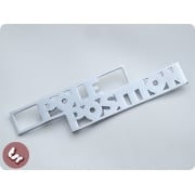 VESPA T5/PX Chrome Panel/Legshield Badge Pole-Position
