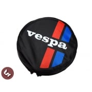 VESPA TSR 10" Spare Wheel Cover - Custom Stripes with Logo