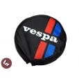 VESPA TSR 10" Spare Wheel Cover - Custom Stripes with Logo