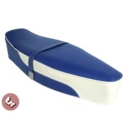 VESPA TSR Bench Dual Seat Blue/White 2 Tone PX/LML/VBB/Sprint