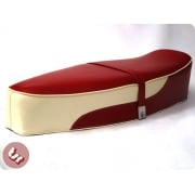 VESPA TSR Bench Dual Seat Oxblood Red/Cream PX/LML/VBB