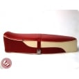 VESPA TSR Bench Dual Seat Oxblood Red/Cream PX/LML/VBB