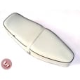VESPA TSR Bench/Dual Seat White/Black Pipe PX/LML/VBB/SPRINT