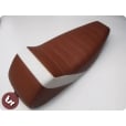 VESPA TSR Corsa Seat Brown/White PX/LML/VBB/VBC/VLB