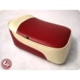 VESPA TSR Front Saddle Rear Seat Set 2 Tone Oxblood Red/Cream PX/VBB/VLB