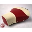VESPA TSR Front Saddle Rear Seat Set 2 Tone Oxblood Red/Cream PX/VBB/VLB