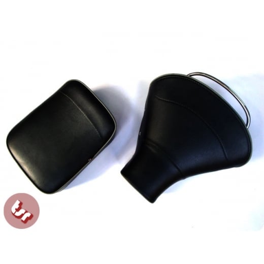 VESPA TSR Front Saddle Rear Seat Set Black/Grey PX/VBB/VLB
