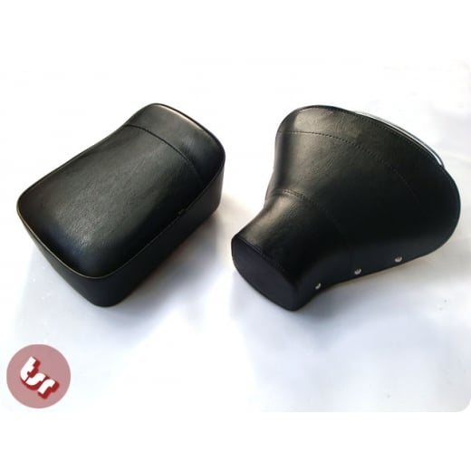 VESPA TSR Front Saddle Rear Seat Set Black PX/VBB/VLB