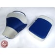 VESPA TSR Front Saddle Rear Seat Set Blue/White PX/VBB