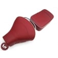 VESPA TSR Front Saddle Rear Seat Set Oxblood Red/Cream Pipe PX/VBB/VLB